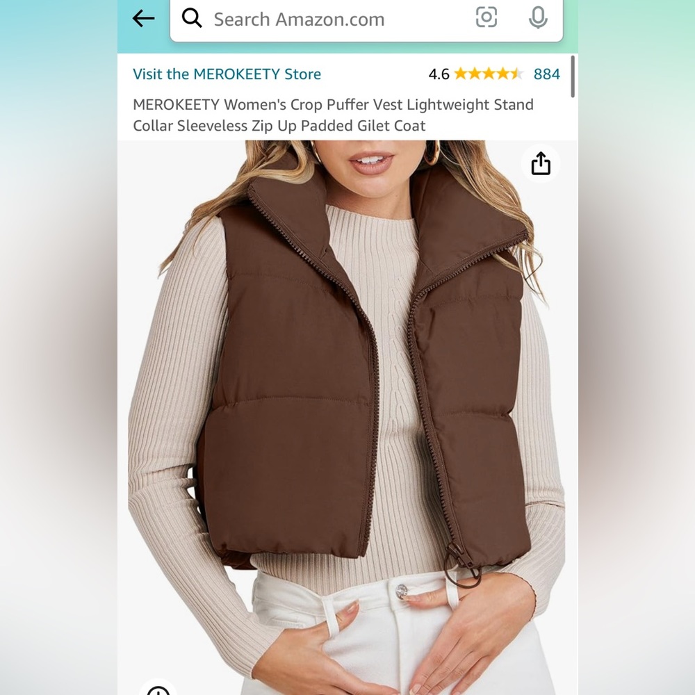Cropped vest